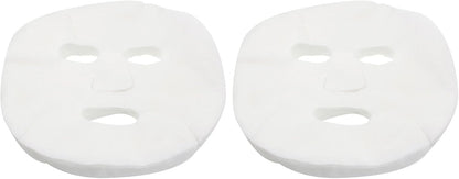 100 Pcs DIY White Color Natural Spa Skin Care Skin Fiber Paper Pre-cut Facial Paper Sheet Facial Mask