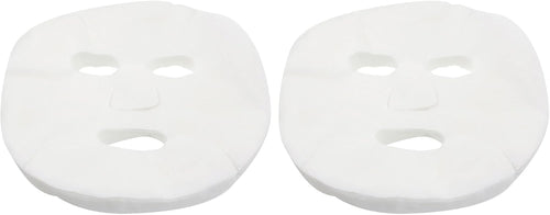 100 Pcs DIY White Color Natural Spa Skin Care Skin Fiber Paper Pre-cut Facial Paper Sheet Facial Mask