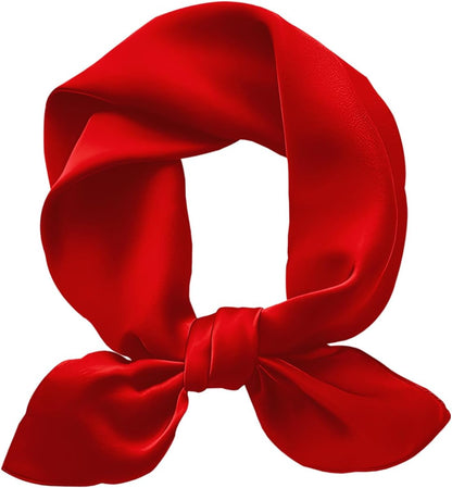 100% Mulberry Silk Scarf-Women's 21''/27''Square Silk Hair Head Scarf Neckerchief with Gift Packaged