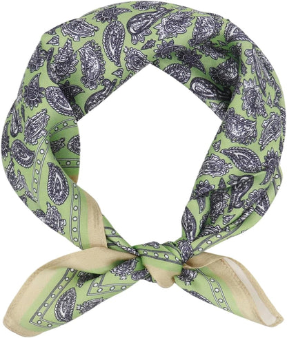 100% Mulberry Silk Scarf-Women's 21''/27''Square Silk Hair Head Scarf Neckerchief with Gift Packaged