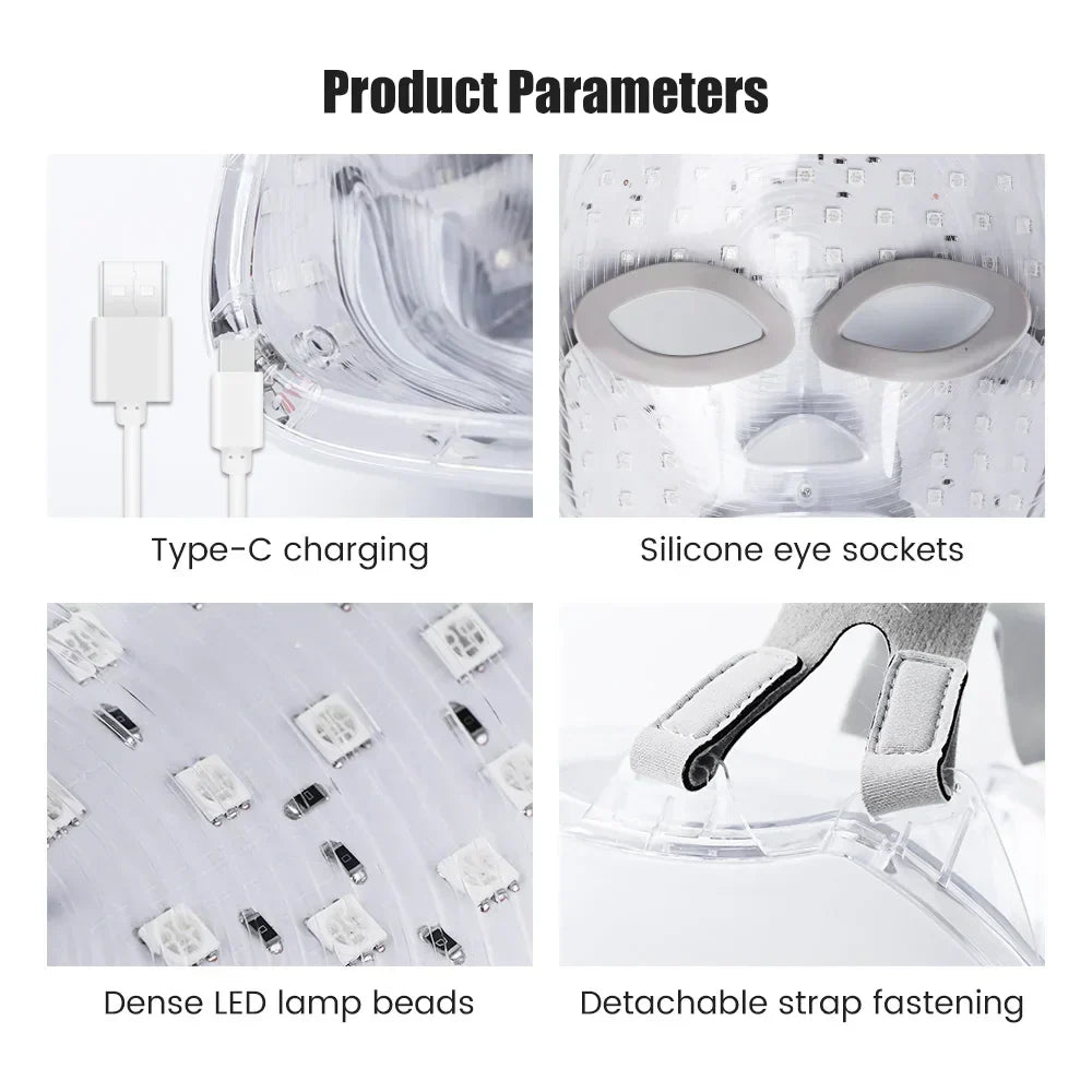 Rechargeable Facial LED Mask