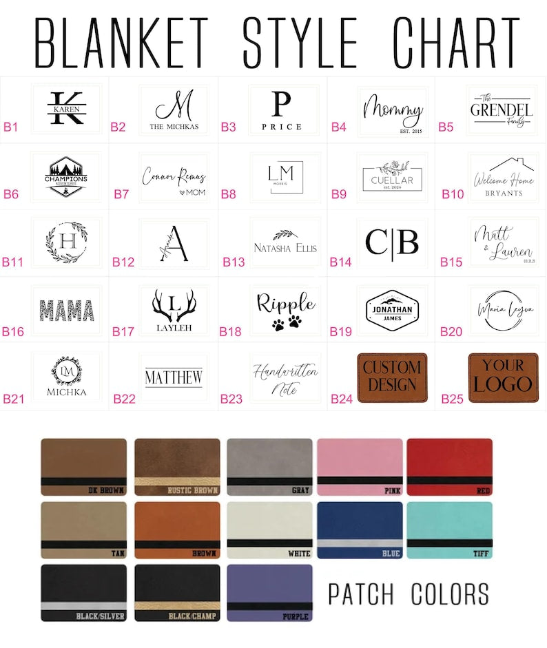 Jumbo Chunky Knit Blanket: Personalized Throw with Engraved Leather Patch