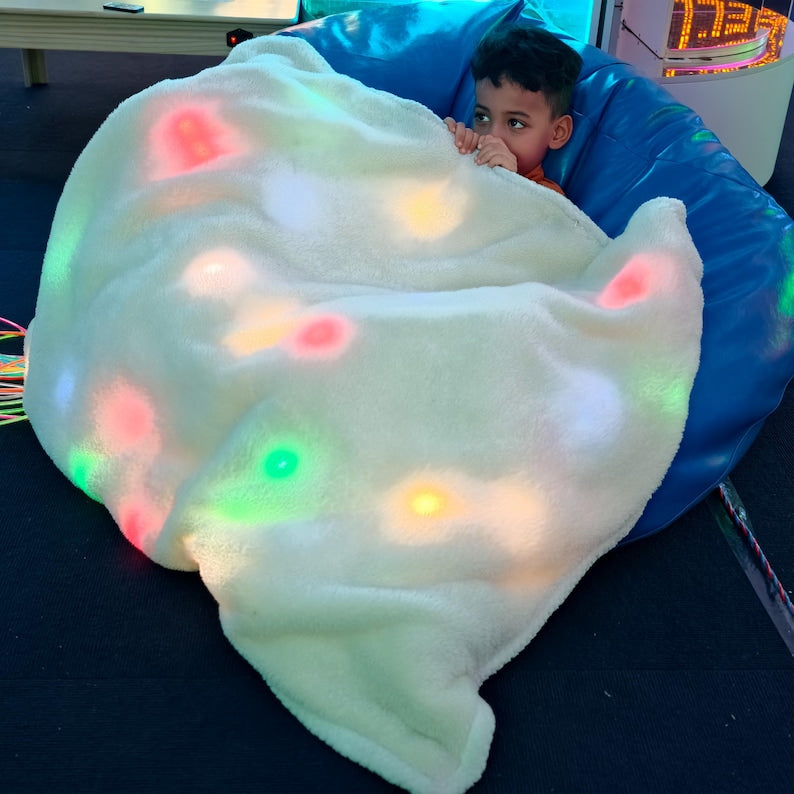 Large Sensory Blanket: 2.8kg Weighted Throw for Anxiety Relief, Soft Cozy Autism & ADHD Support
