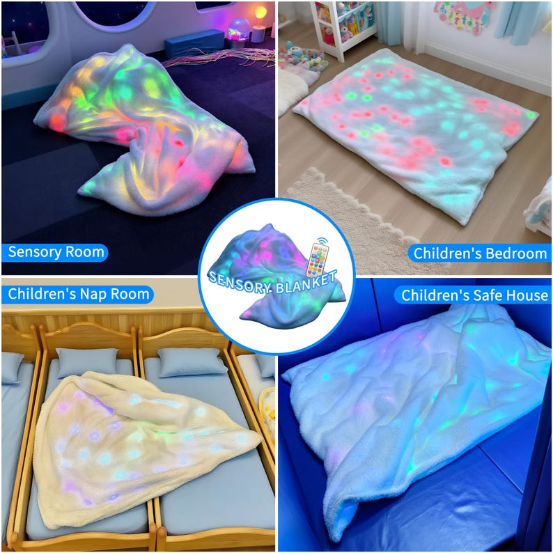 Large Sensory Blanket: 2.8kg Weighted Throw for Anxiety Relief, Soft Cozy Autism & ADHD Support