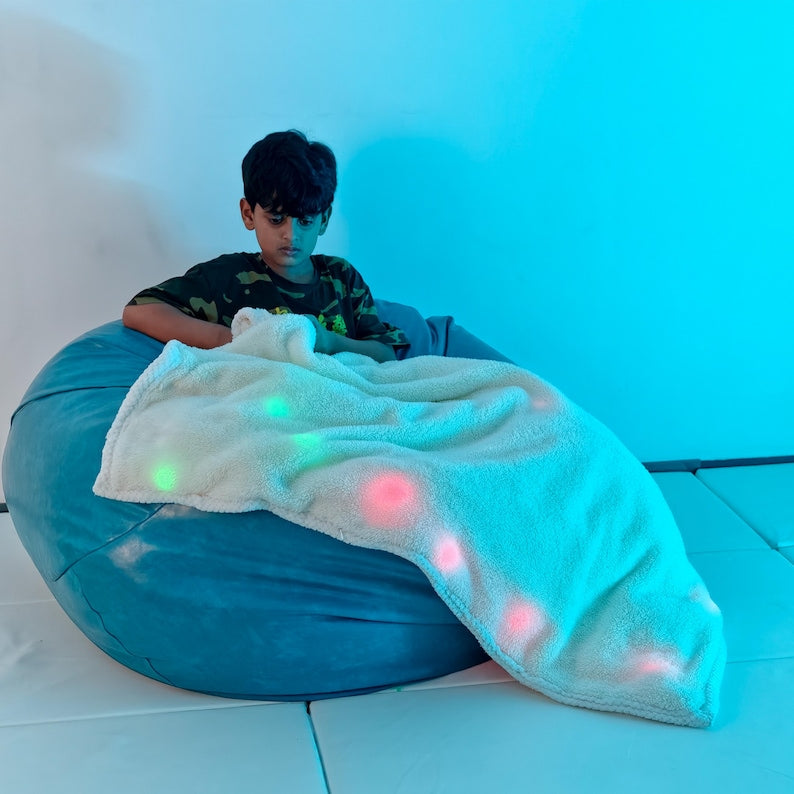 Large Sensory Blanket: 2.8kg Weighted Throw for Anxiety Relief, Soft Cozy Autism & ADHD Support